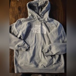 THE NORTH FACE MEN'S GRAY HOODIE HAS POCKET GREAT  CONDITION